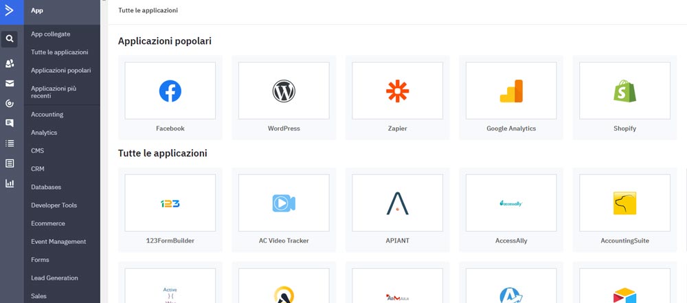integrazioni app