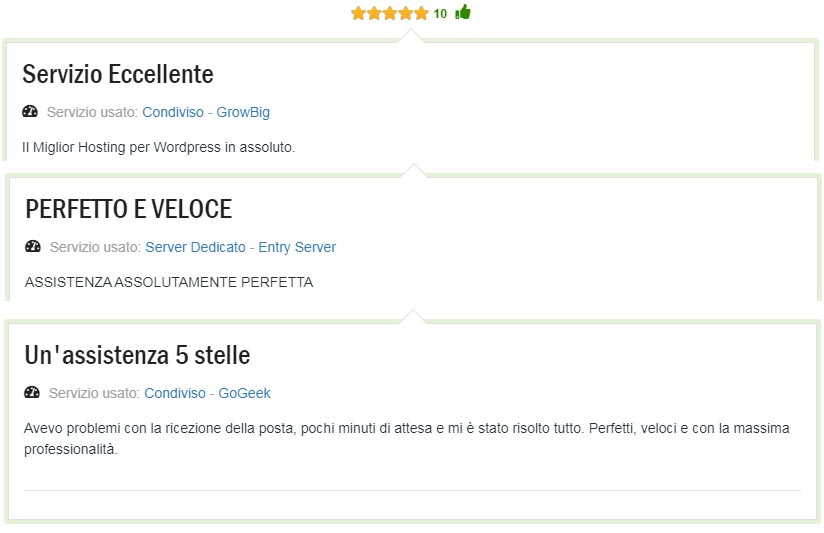 recensioni e opinioni clienti siteground hosting