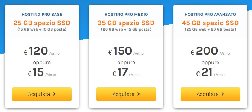 piani hosting professionali vhosting