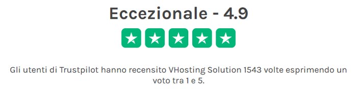 Opinioni e Recensioni VHosting