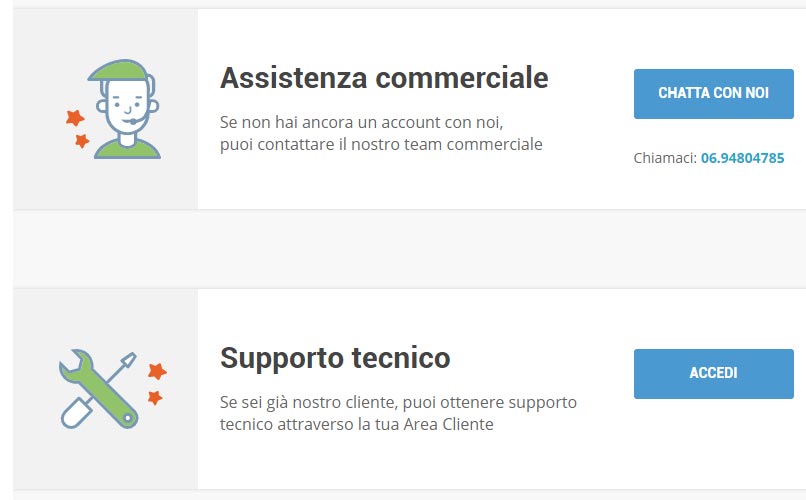supporto tecnico e assistenza in italiano di siteground