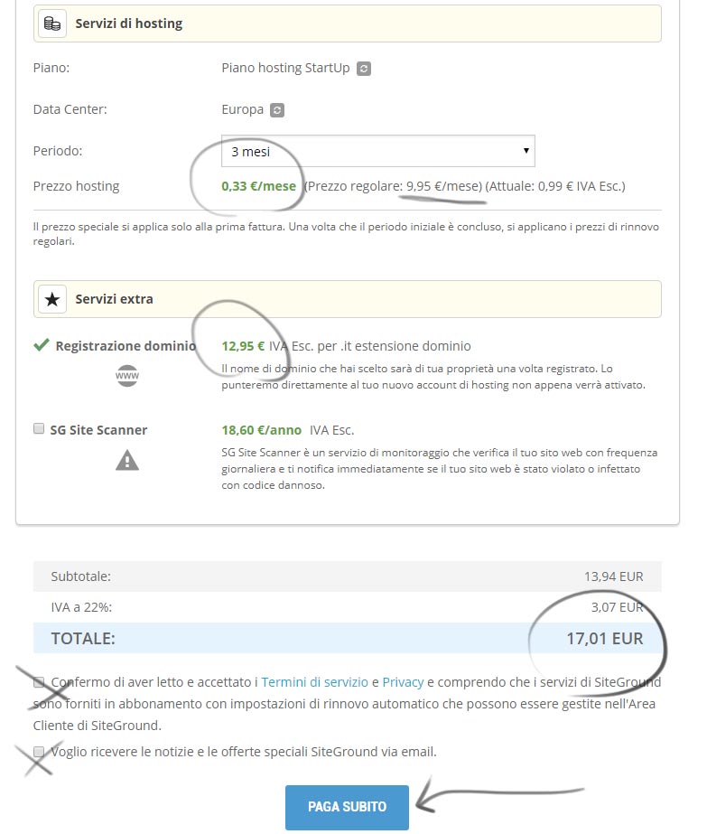 Come Registrare un Dominio su siteground