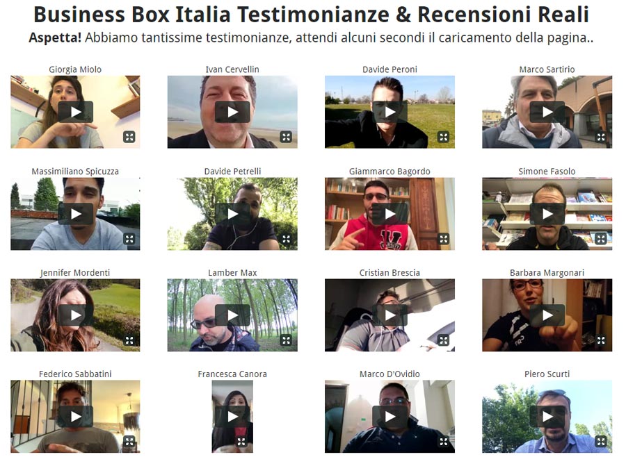 testimonianze, opinioni e pareri di business box italia