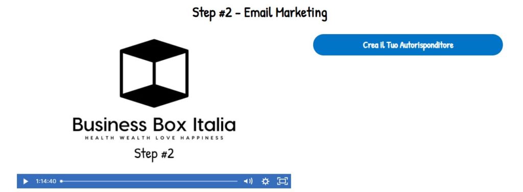 Gli step di business box Italia - step 2