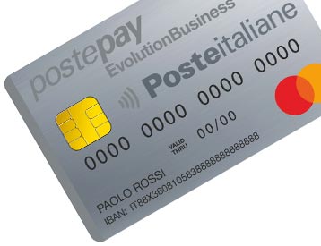 La carta postepay evolution Business.