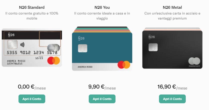 N26 Conti e Carte