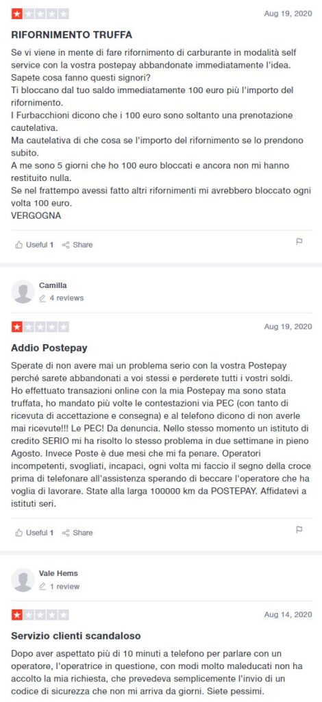 Recensioni e opinioni sulla Postepay Evolution