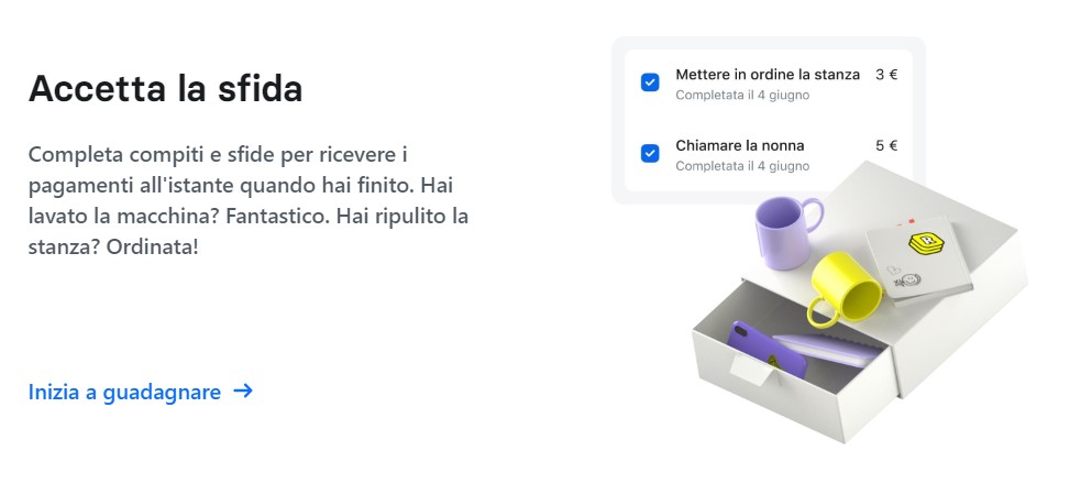 sfide e obiettivi per la gestione denaro dei bambini